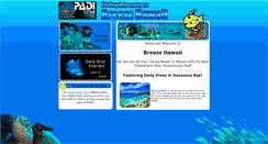 Desktop Screenshot of breezehawaiidiving.com